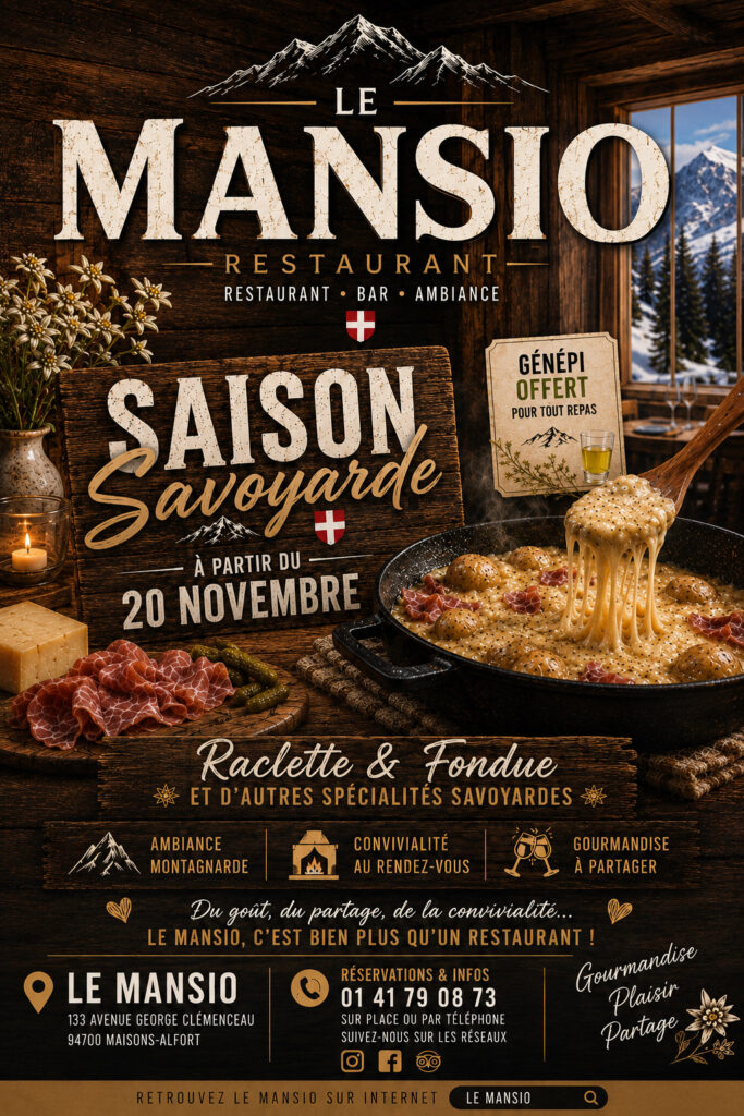 Saison savoyarde au Mansio : raclette, fondue et convivialité